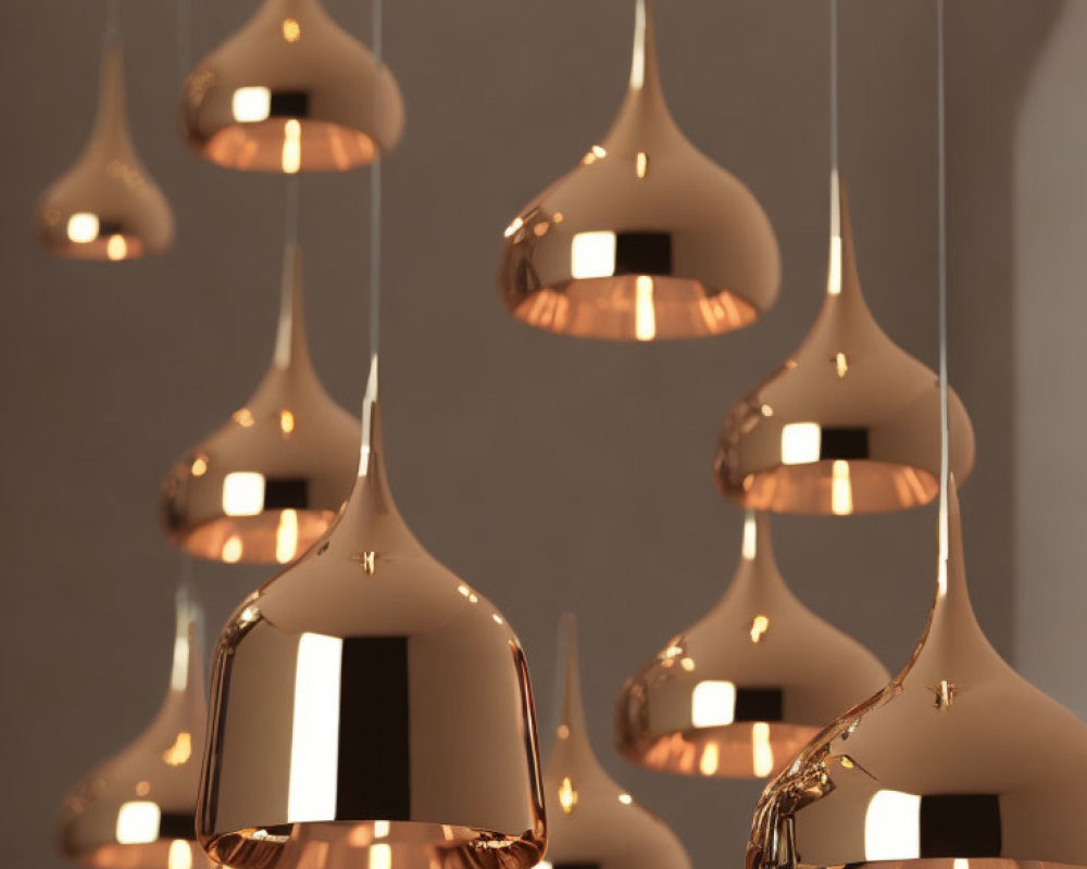 Copper Finish Pendant Lights Creating Warm Ambient Lighting