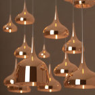 Teardrop-shaped Pendant Lights with Warm Golden Glow