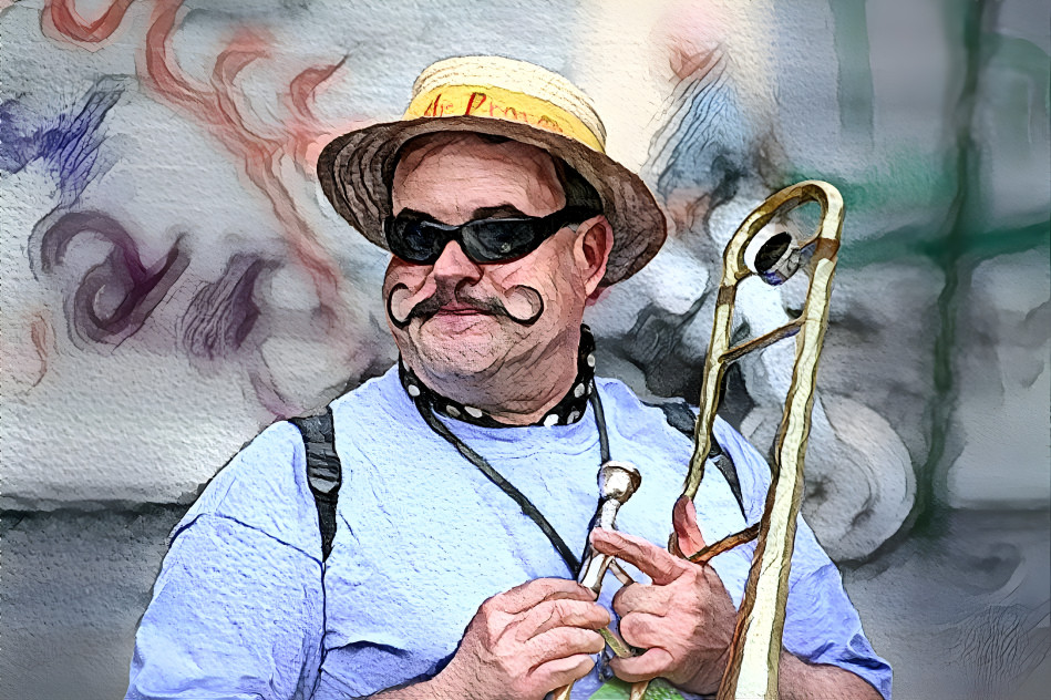 Trombone player