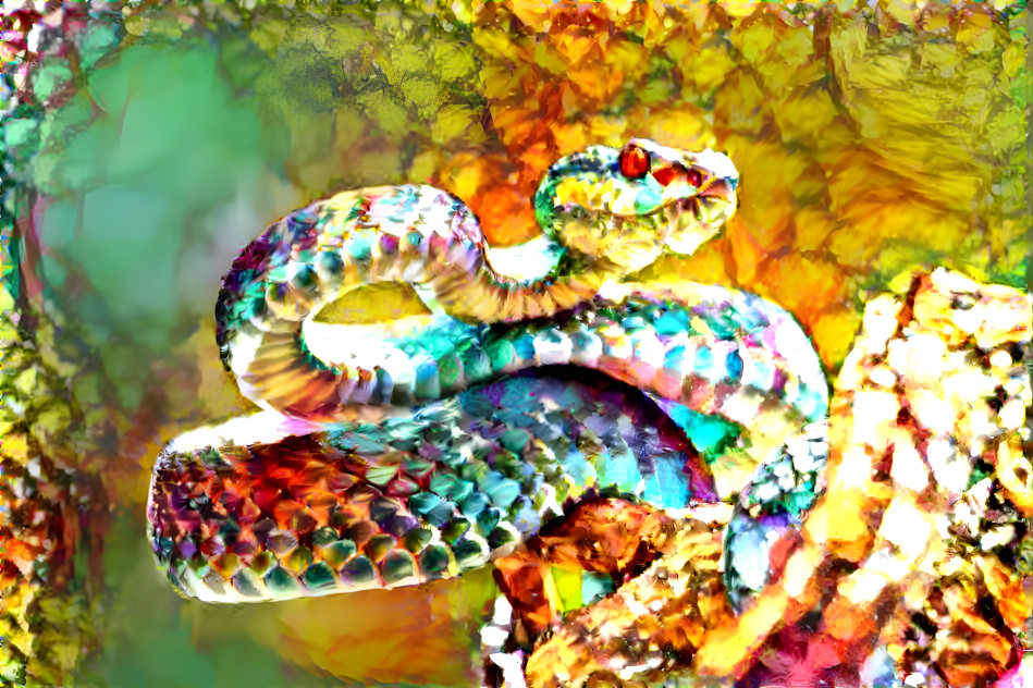 Vibrant snake