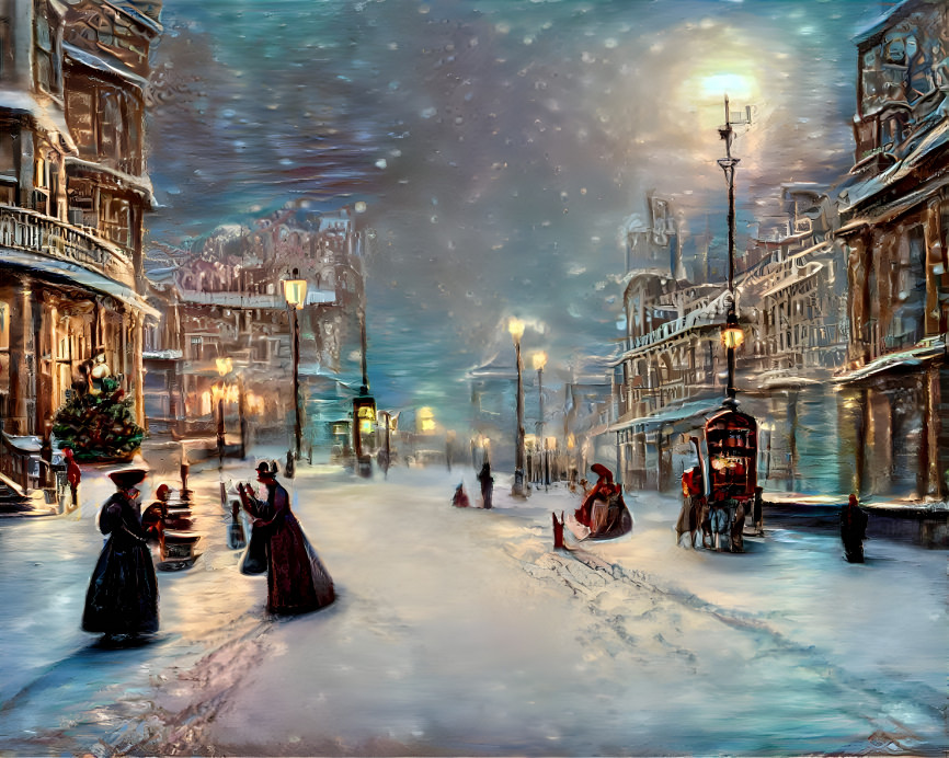 Winter Victorian London