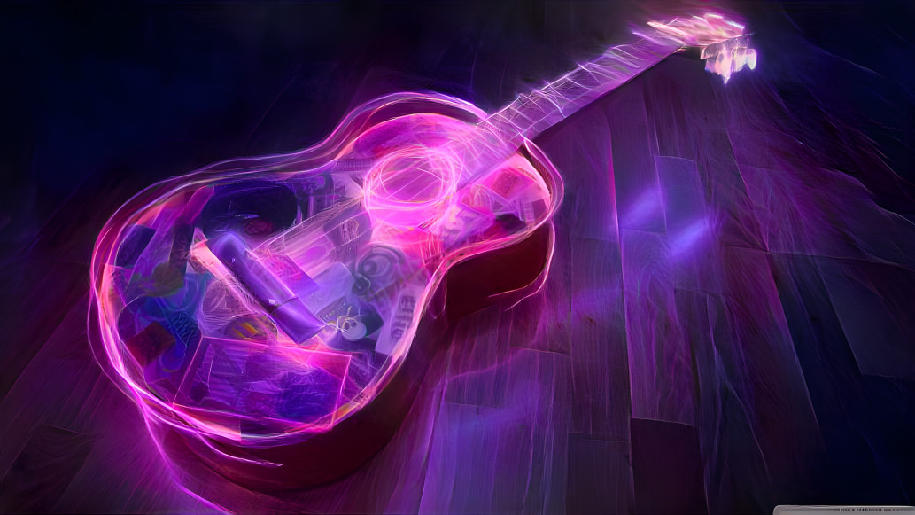 Neon Guitar