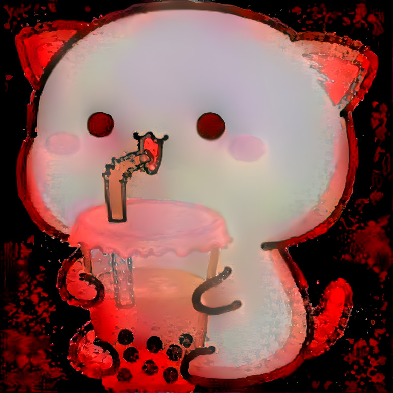 blood boba cat