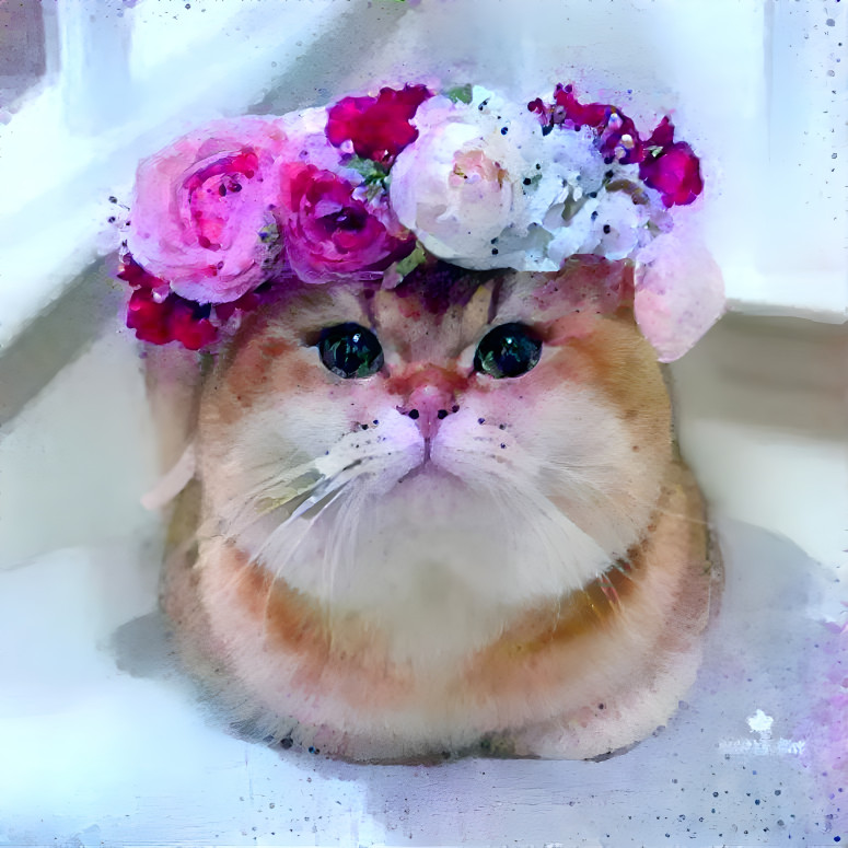 flower loaf cat