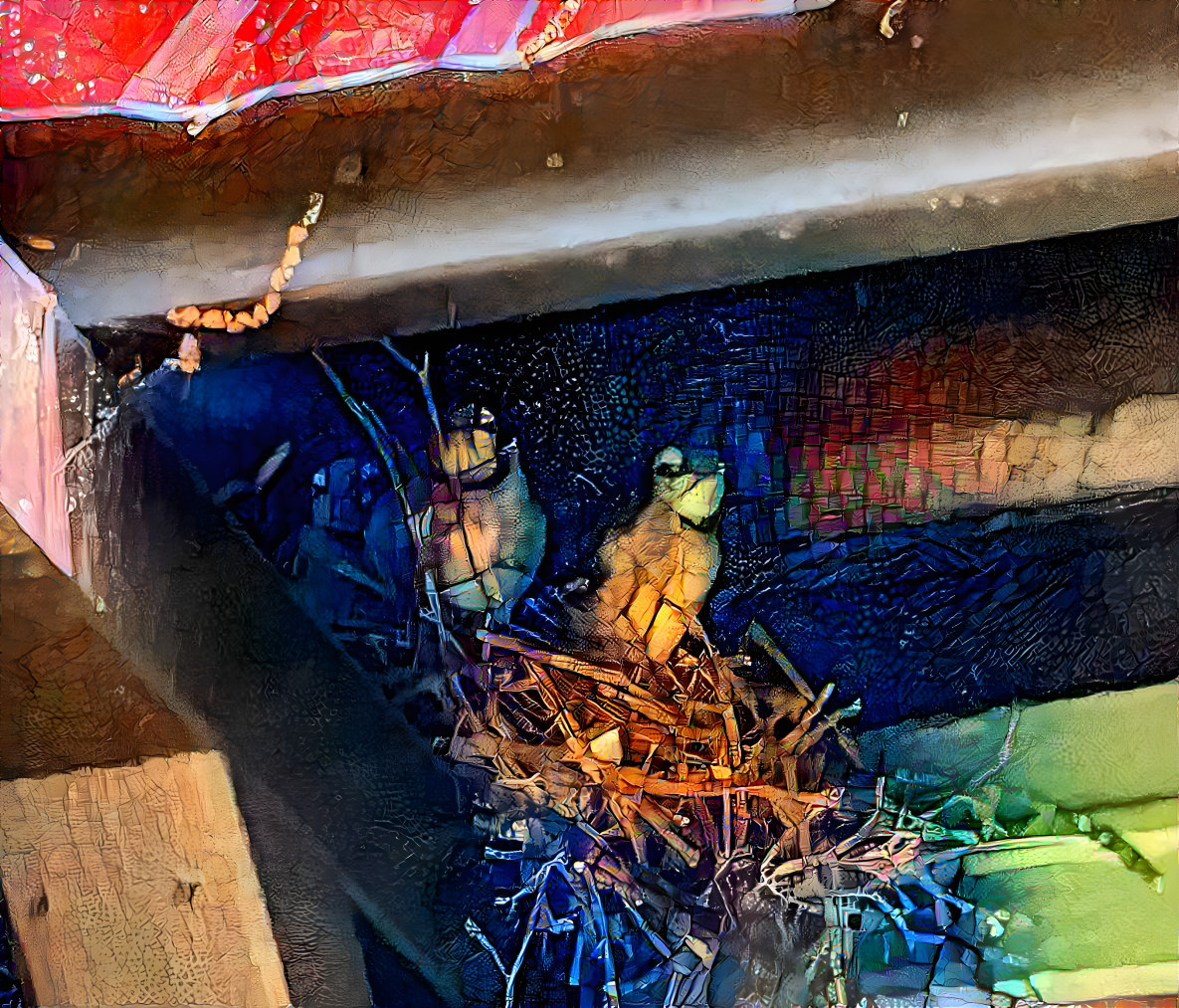 "Baby Bluejays Getting Ready To Fly"