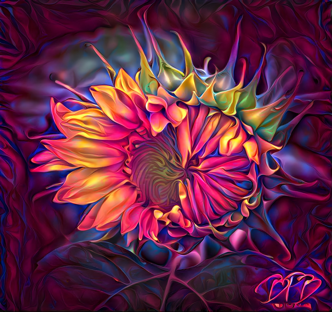 Psychedelic Sunflower