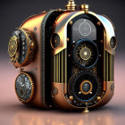 Intricate Steampunk-Inspired Camera with Victorian & Futuristic Design