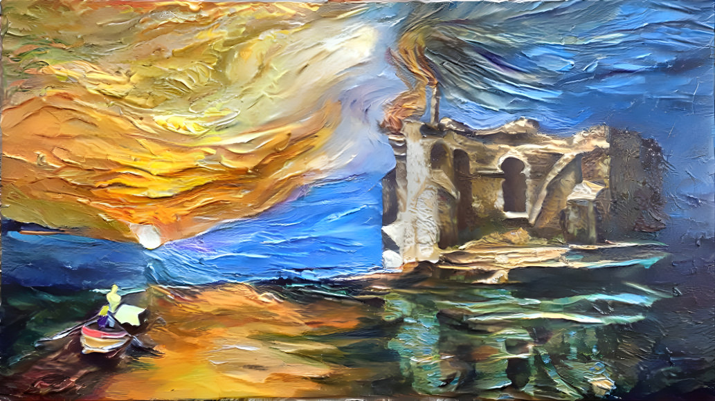 La Isla de los Muertos (impasto)