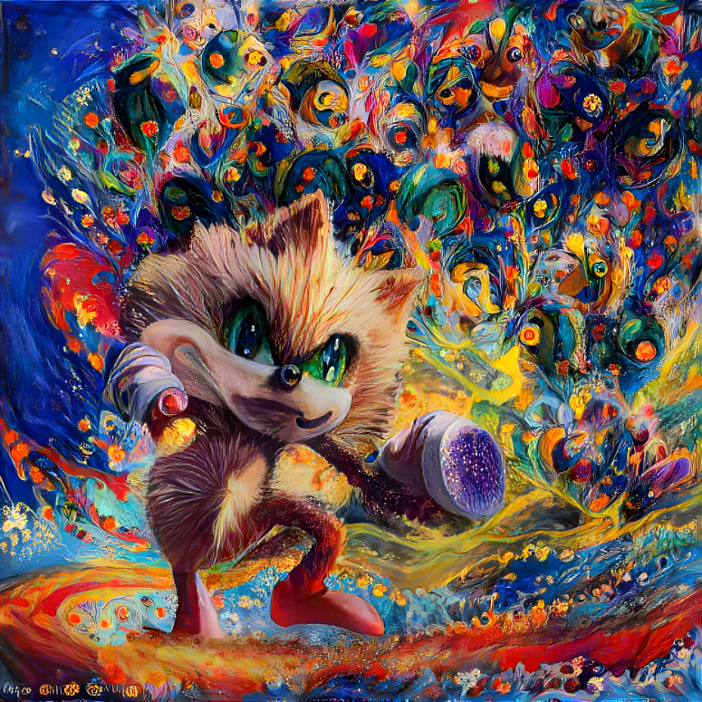 Sonic the hedgehog battles cataclysmic surrealism 