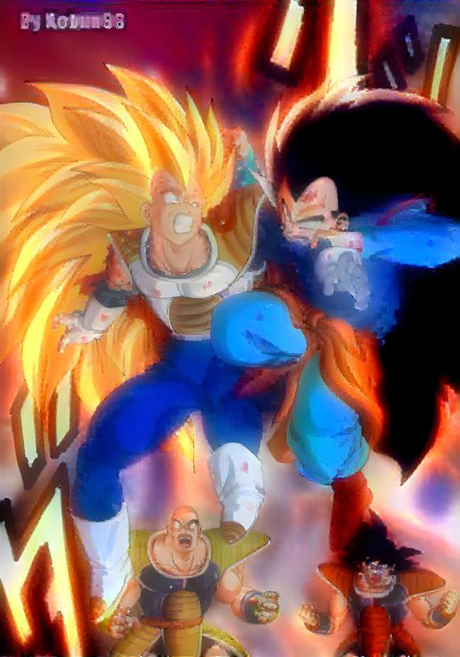 Mystic Raditz Bites SSJ3 Vegeta (Mugen Boom Style)