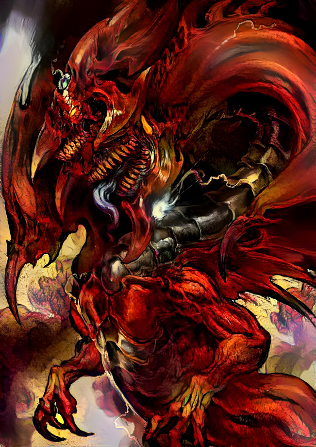 Slifer as a Western Dragon (Nightmare Style)