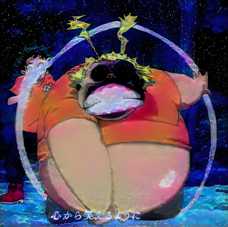 Fat All Might & Midoriya (Space Style)