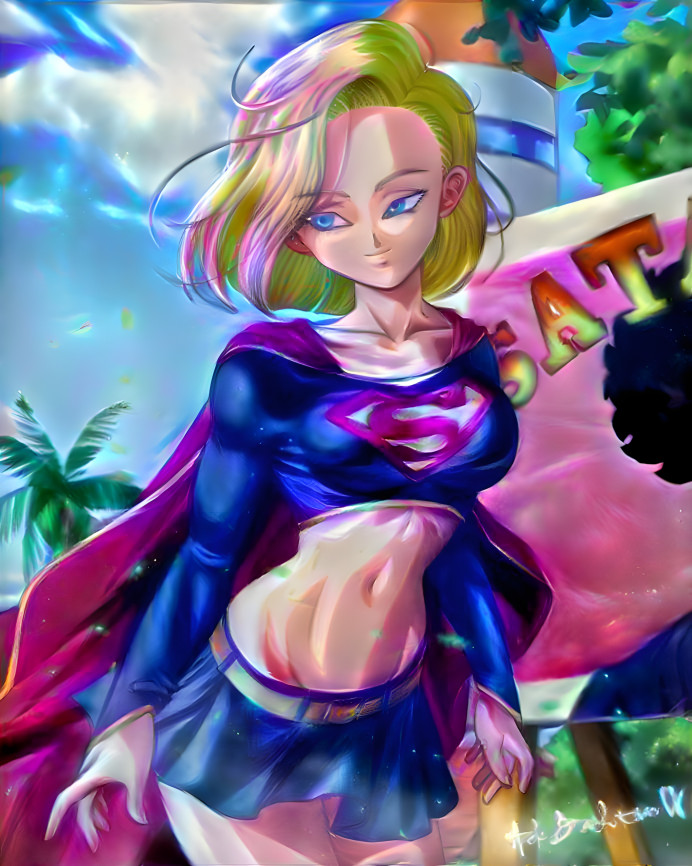 C18 as Supergirl (Forest Fairy Style)