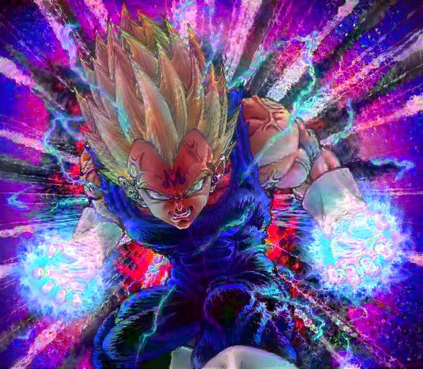 Majin Vegeta (Psychedelic Style)