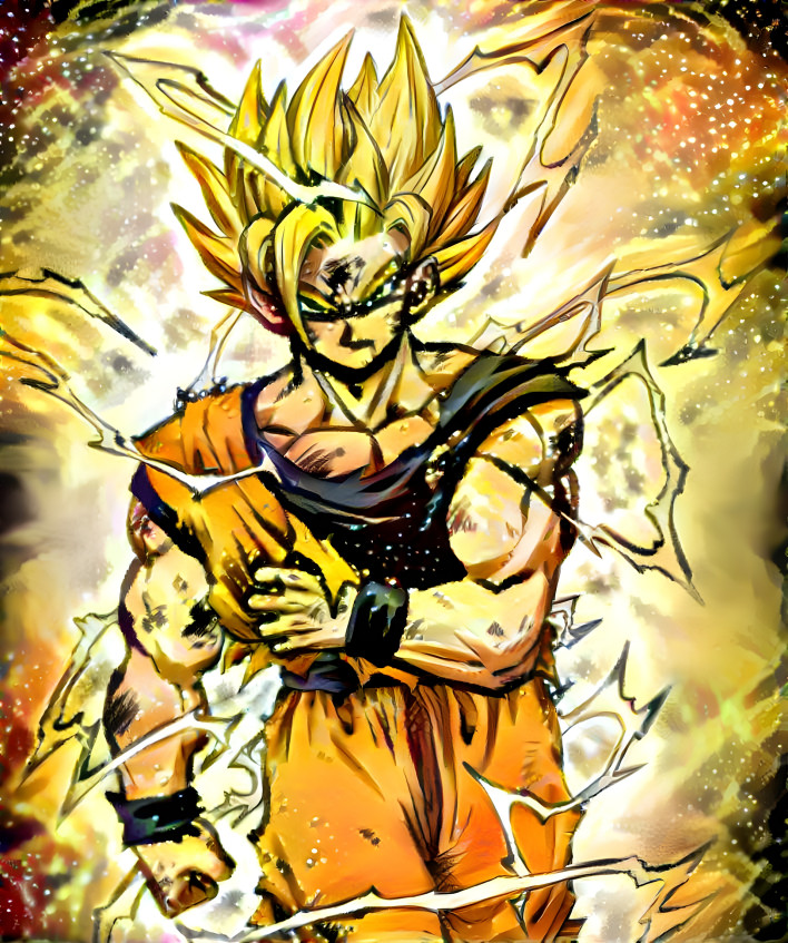 Injured SSJ2 Goku (Dragon Fist Style)