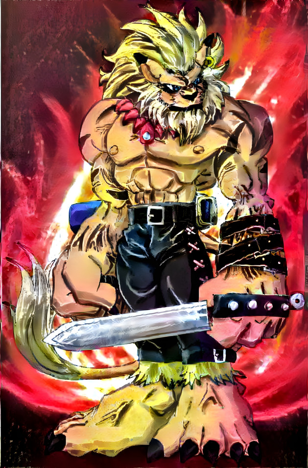 Leomon (Red Fire Background)