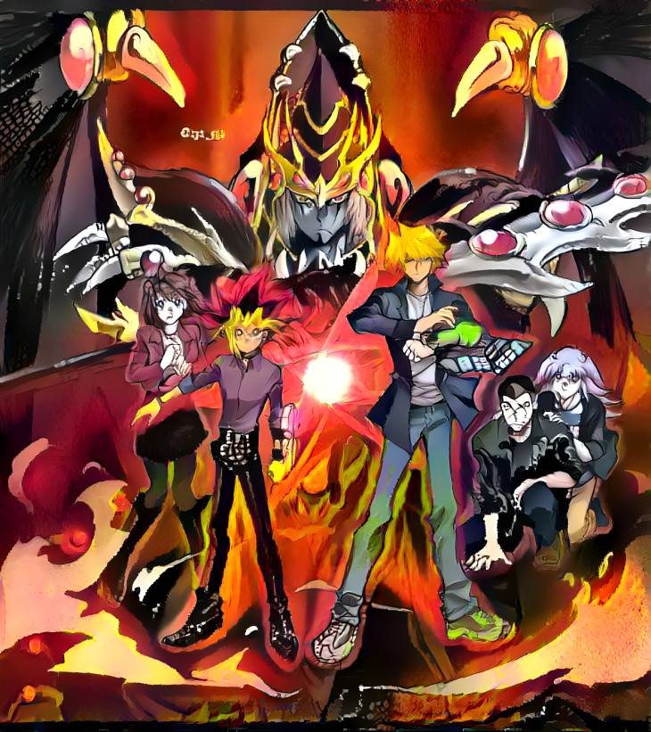 Yugi & Joey Dragoon of Red-Eyes (Oni Flames Style)