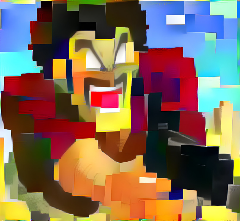 Mr Satan Packing Heat (Pixelated Style)