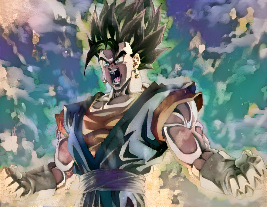 Vegito Powering Up (Pastel Style)