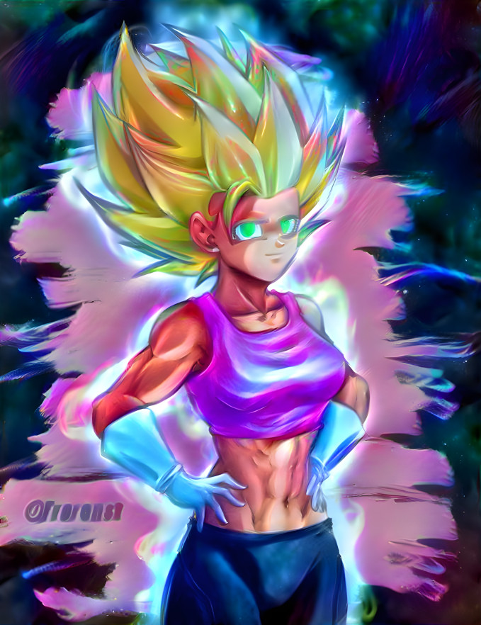 SSJ Bra (Vibrant Painted Style)