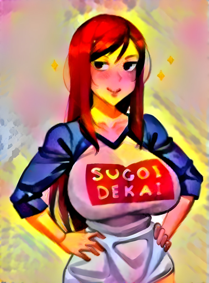 Erza Sugoi Dekai Shirt