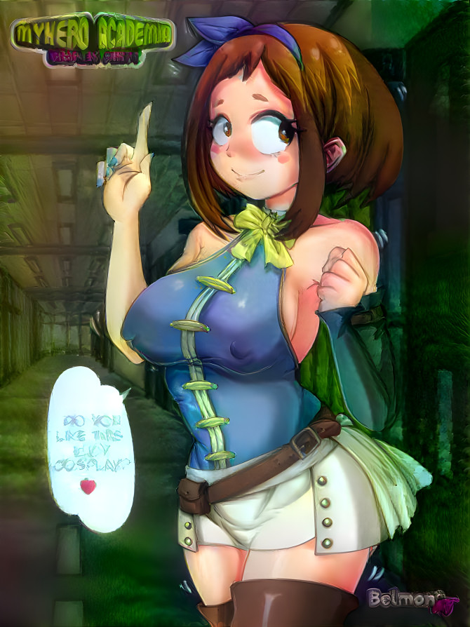 Ochako Cosplaying Lucy Heartfilia