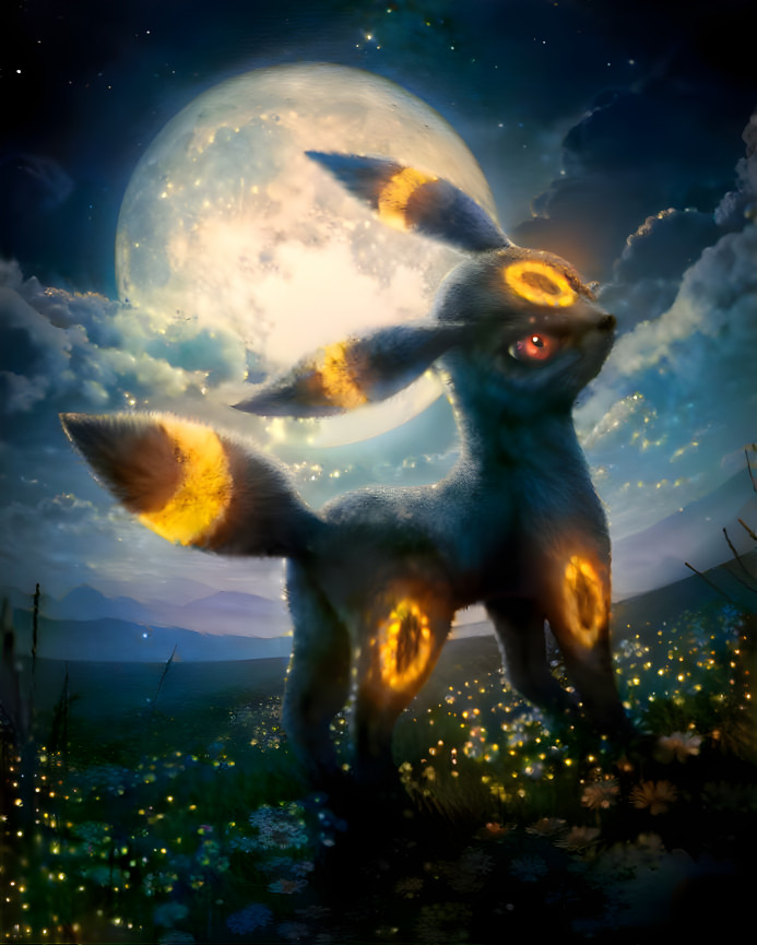 Realistic Umbreon (Firefly Glow Style)