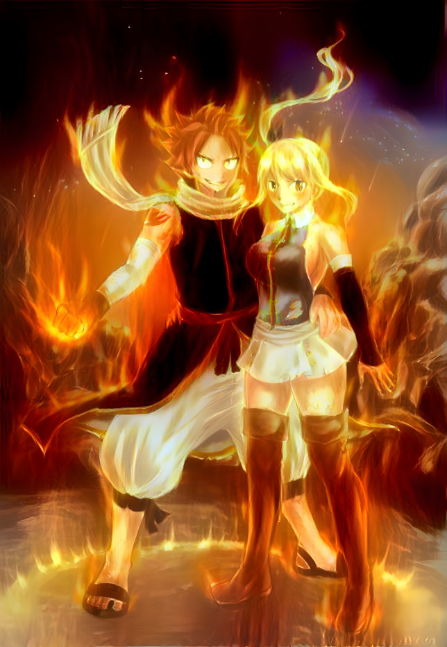 Natsu & Lucy FIRED UP!!!