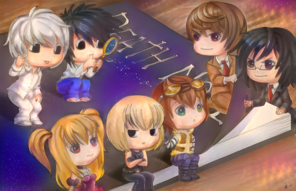 Tiny Chibi KIRAs & L with Successors on Death Note