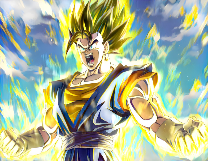 Vegito Mid-SSJ Transformation