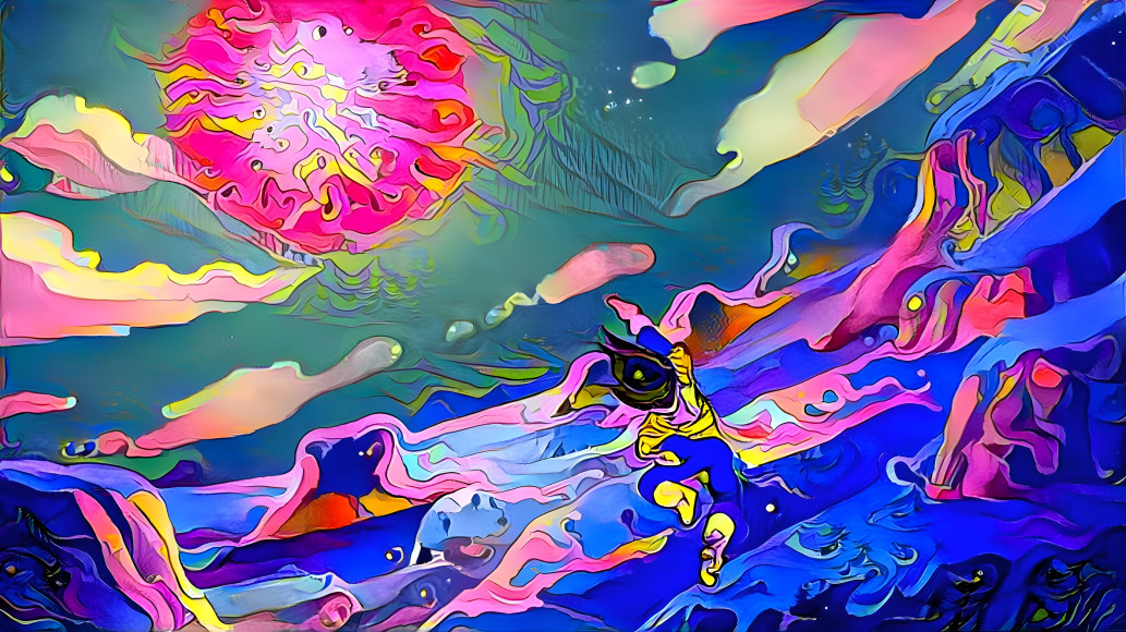 Vegeta Explosion in the Namek Sky -Trippy Style-