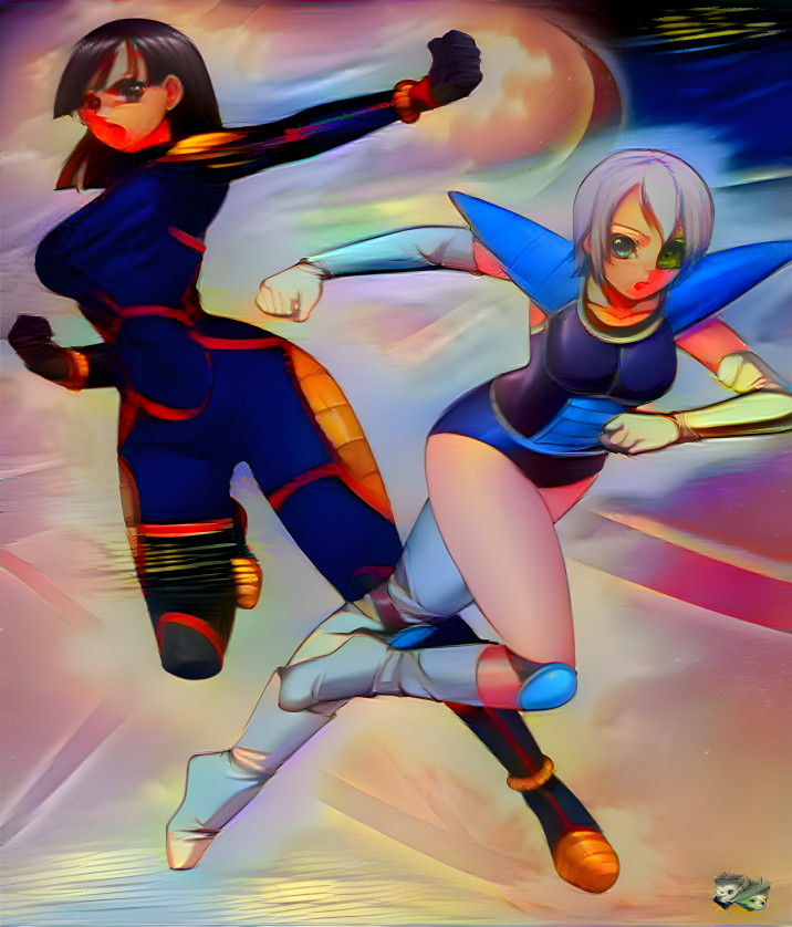 Pan & Lisanna in Saiyan Armor #2