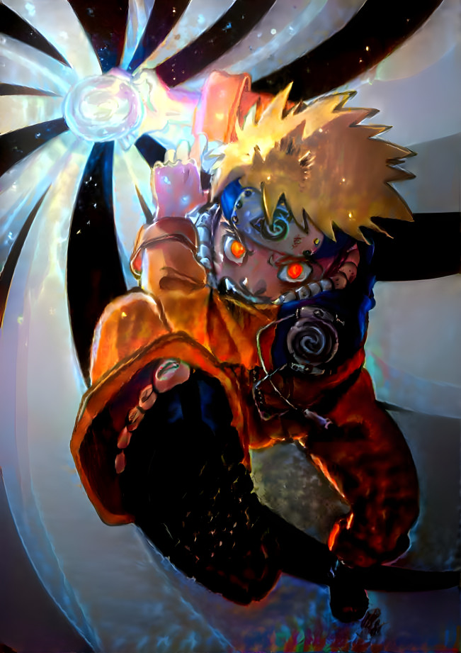 Kyuubi Eyes Naruto Rasengan