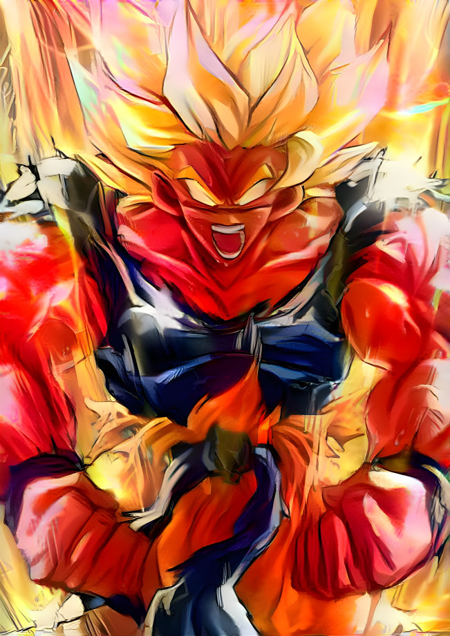 Goku's 1st SSJ Transformation