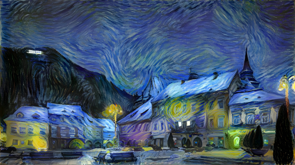 Starry night at Brasov