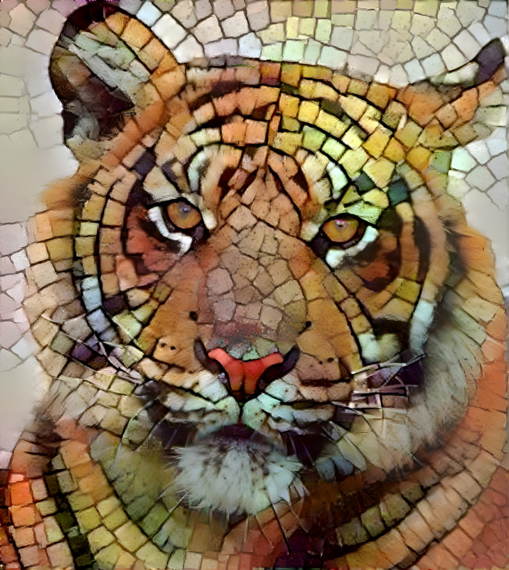 Tiger mosaic