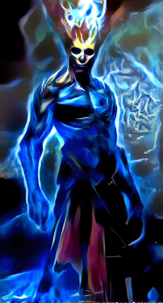 God of blue fire