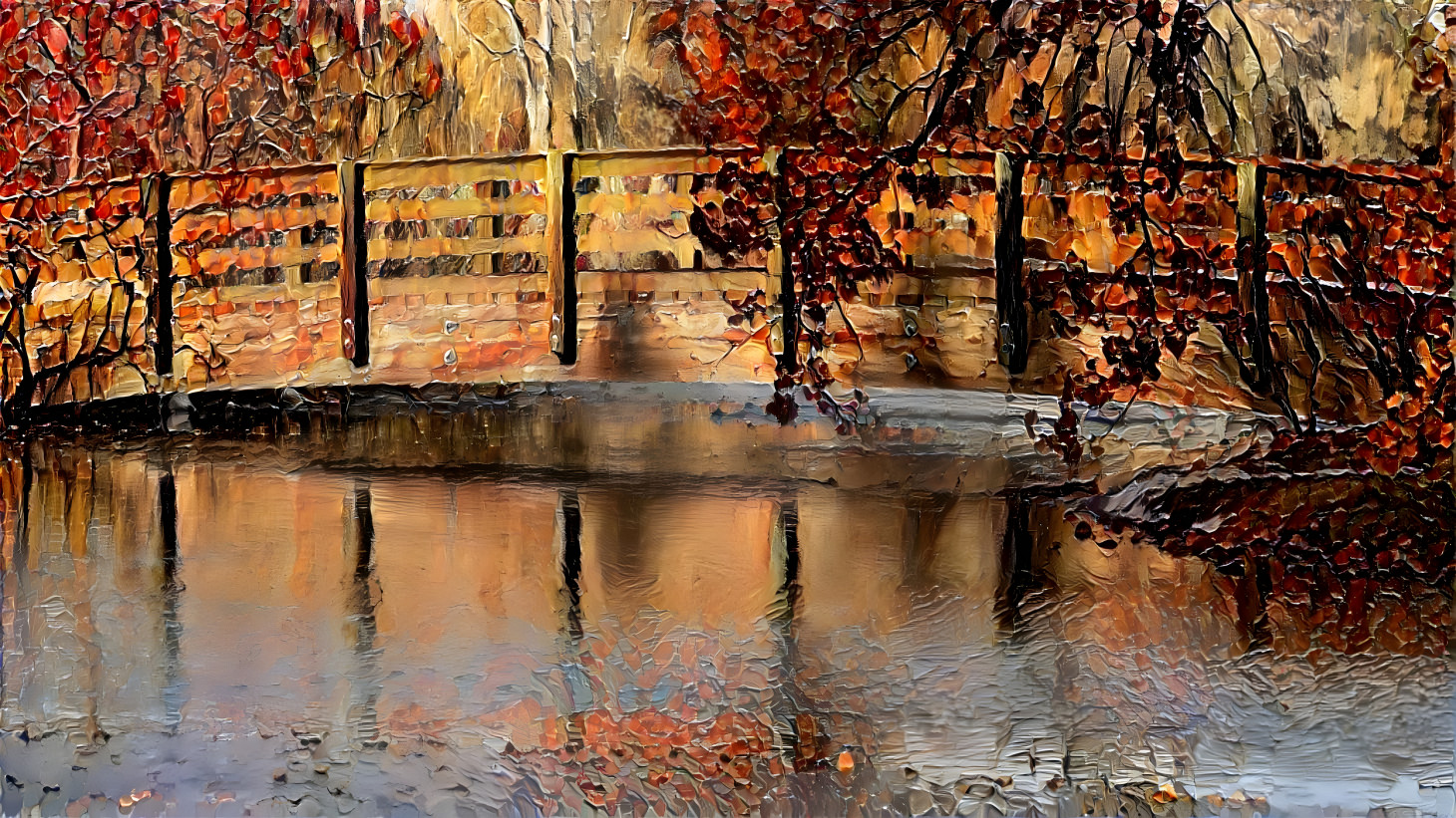 Autumn footbridge 