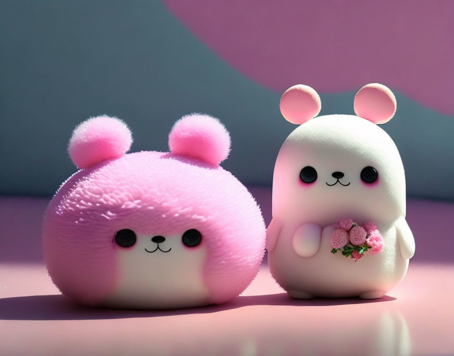 Stylized animal-themed toys with cute, fluffy and sparkly features