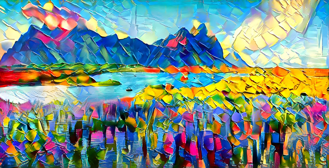 Colorful mountains