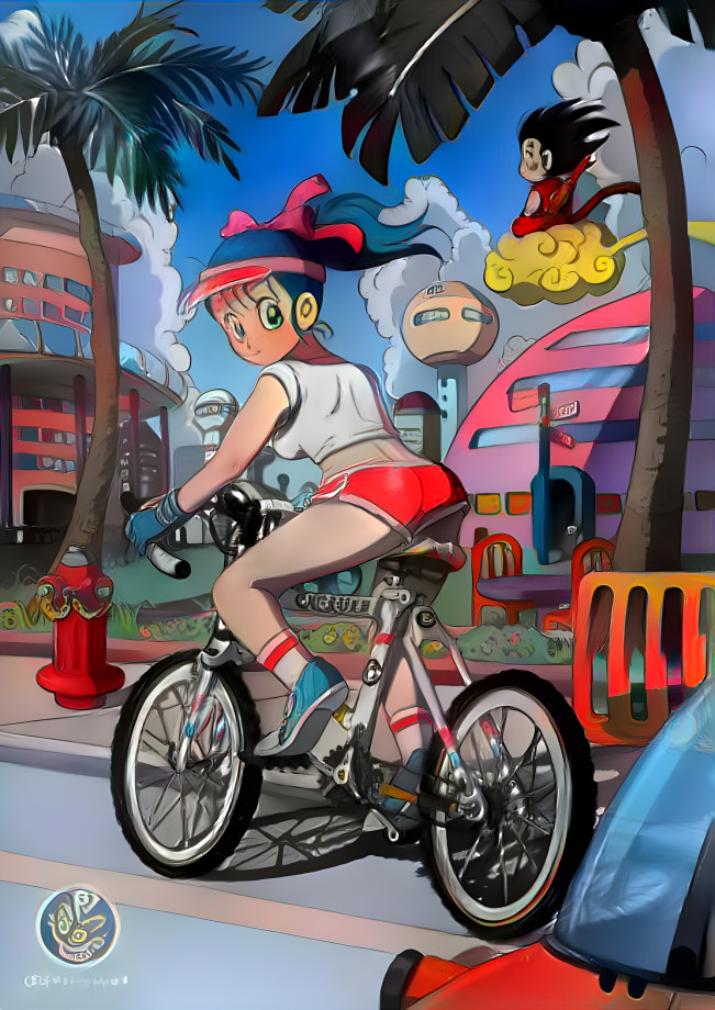 Bulma Bicycle Workout (Bulma Biker Style)