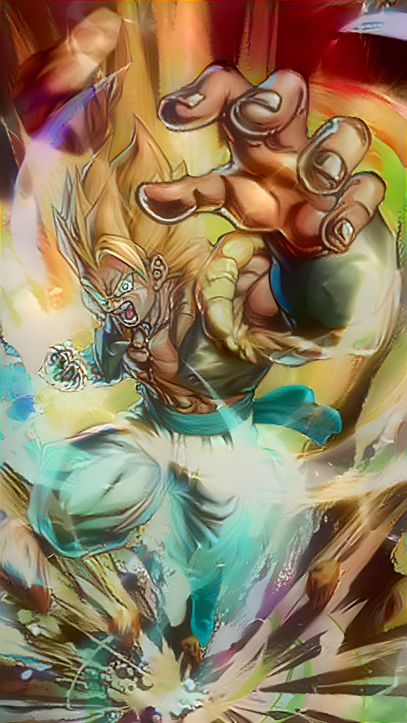 SSJ Gogeta Charging Forward