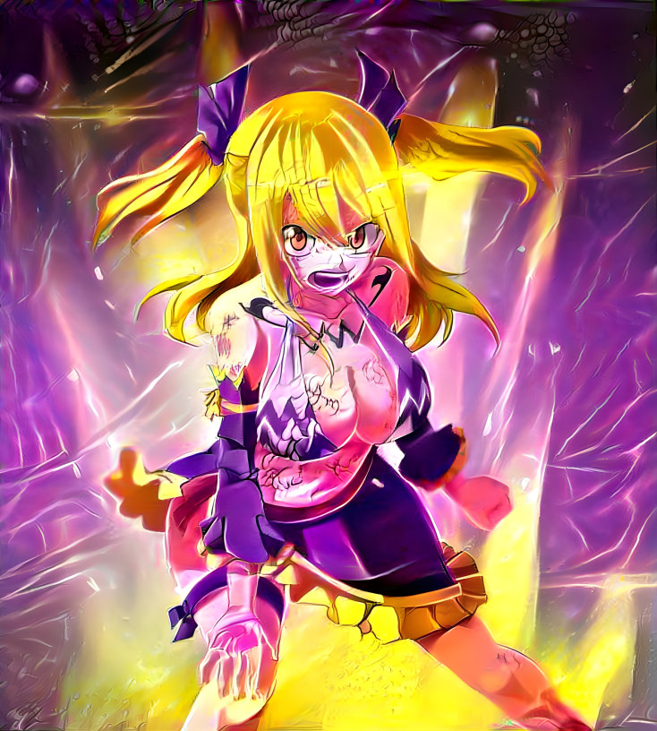 Lucy Powerup -Gold & Purple-