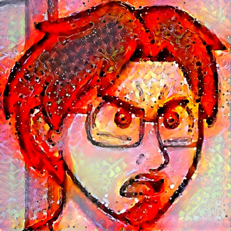 Angry Luke (Red Abstract)