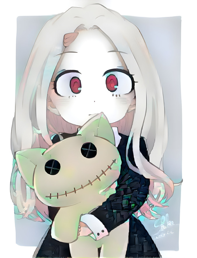 Eri with Doll (Popart Style)