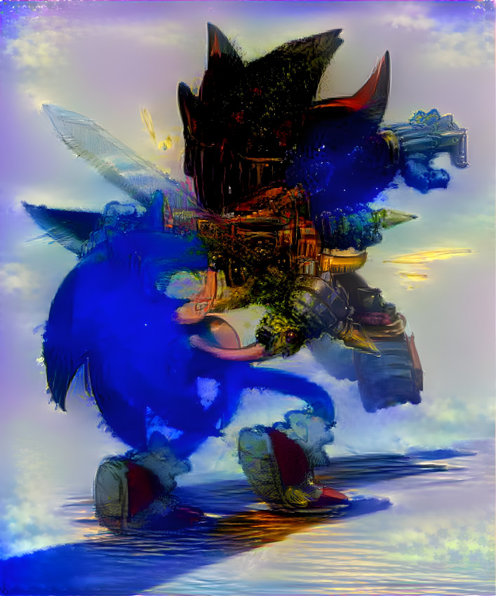 Sonic vs Glitch Ctrl'd Shadow -The Sword Clash-