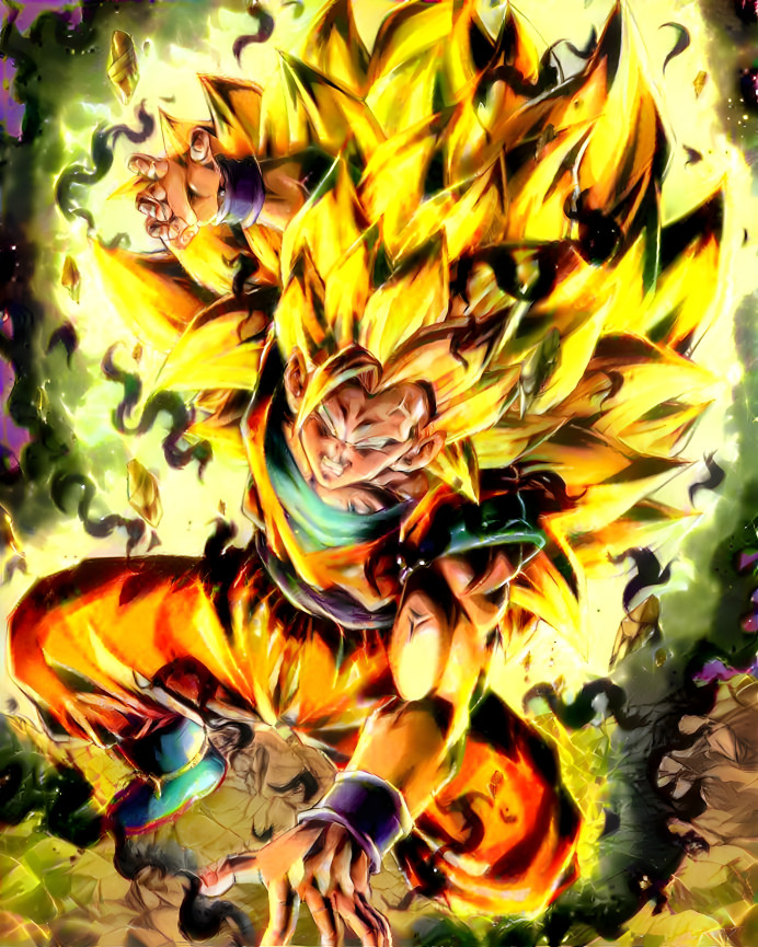 SSJ3 Goku -Cumber Ki Infected- (DB Legends Style)