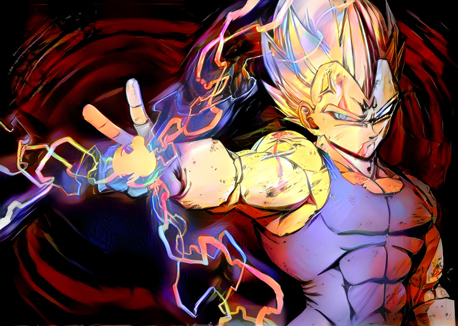 Majin Vegeta Lightning Ki Blast (DB Legends Style)