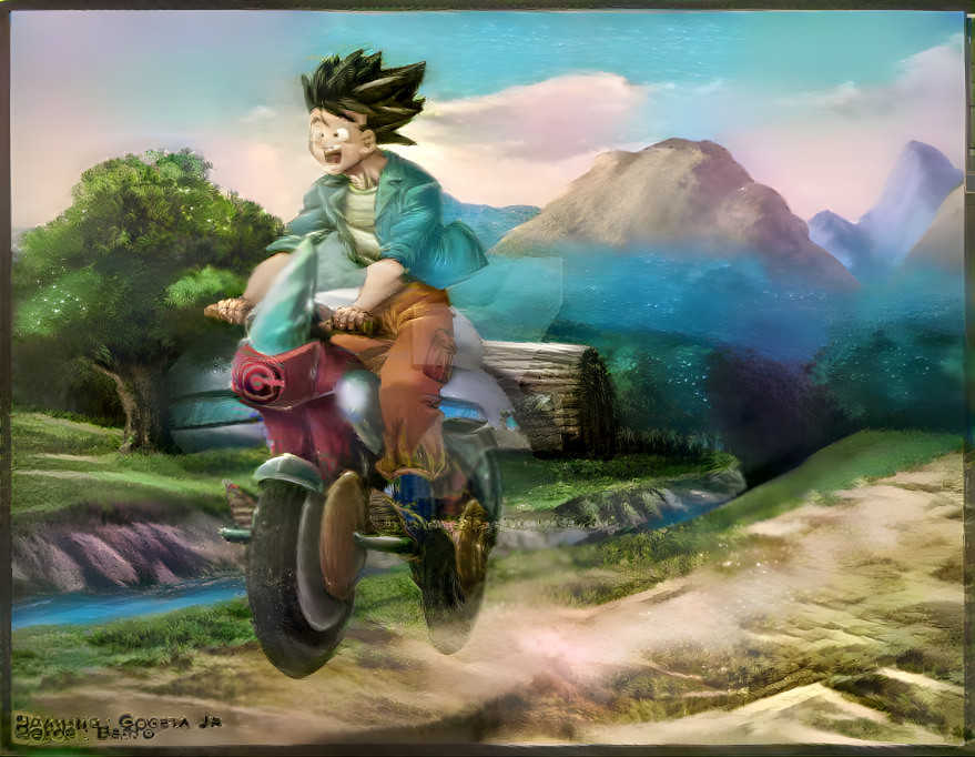 Gohan Riding Capsule Motorbike