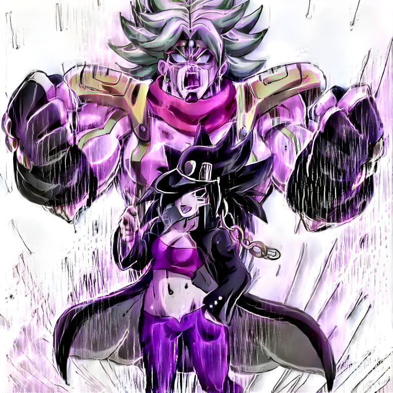 DBS x Jojos -Caulifla (Jojo) & Kale (Stand)